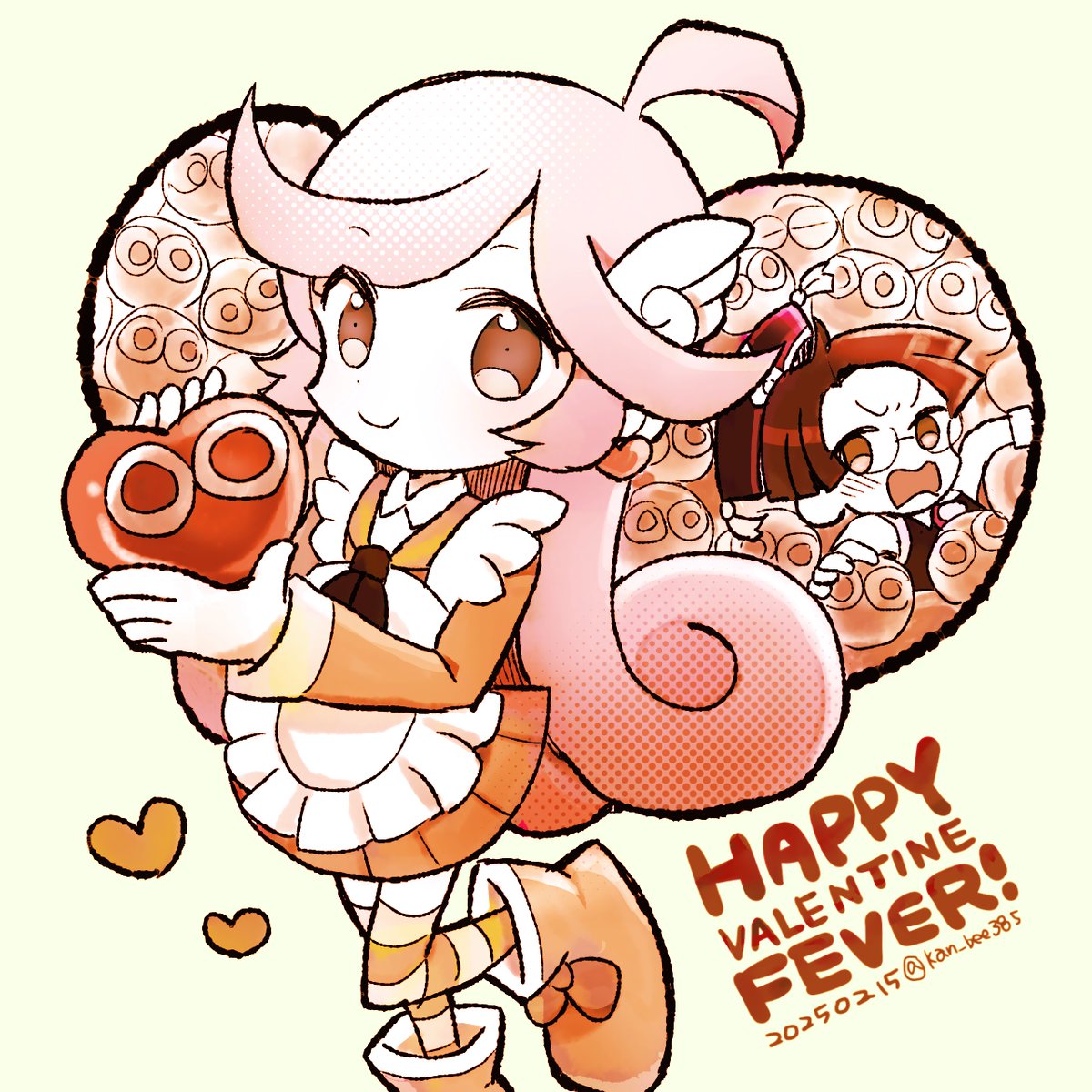 遅刻バレンタイン🍫クルラフィらくがき