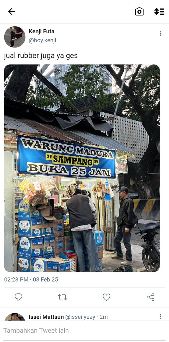nayakei_'s tweet photo. Futakuchi kalau buka bisnis warung madura #futakuchikenji #matsukawaissei https://t.co/zyKaOC6234