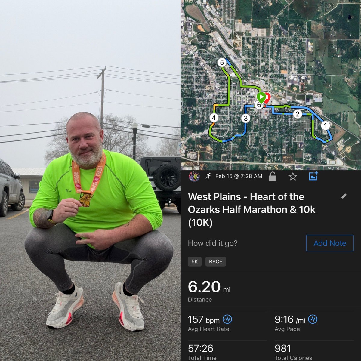 runs4beer4's tweet photo. Iโm so pumped!!! I crushed my 10k PR by over 5 minutes! Finished 2nd in my age group! Hard work and determination definitely pays off!!
#run #running #runner #garmin965 #arkansasrunner #runmh #HiiT #marathontraining #runnersofinsta #runspiration #runningmotivation #Marathoner https://t.co/a0MwtvMAKs