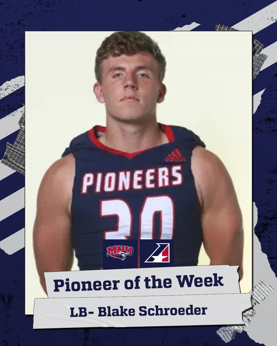 Congratulations to our Pioneer of the Week LB- Blake Schroeder! #T3