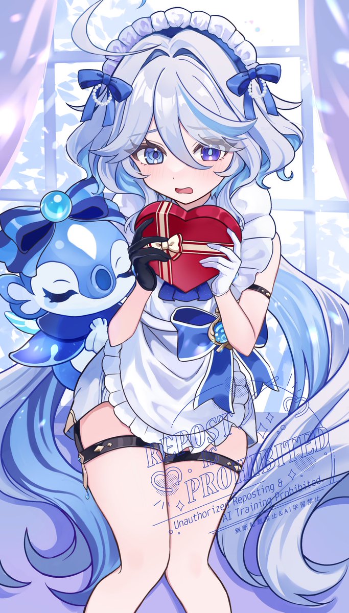 🤍💙

旅人、受け取ってくれるかなぁ…？

うぅ…

#原神 #フリーナ #Furina #GenshinImpact