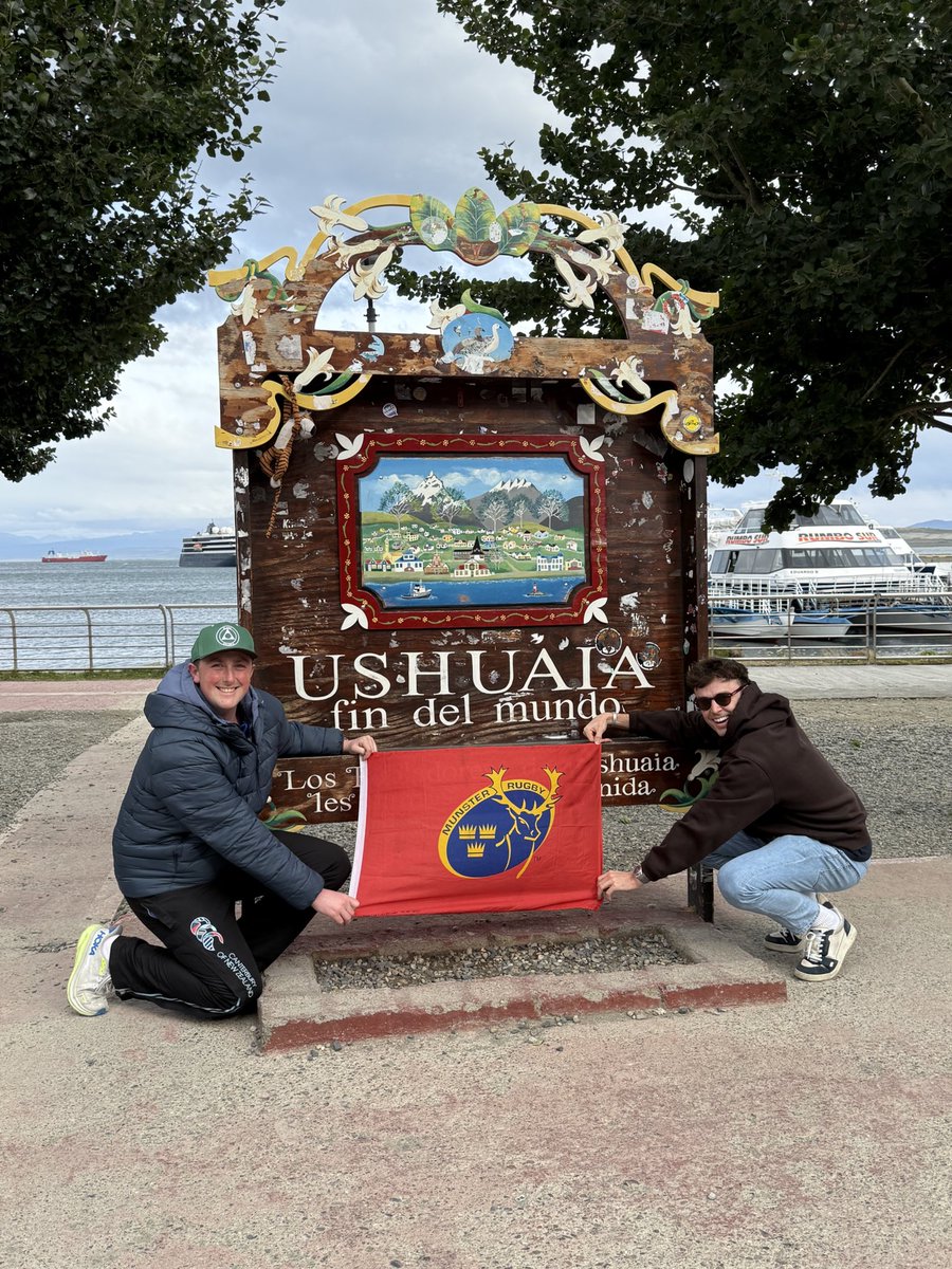 Cian O'Regan (@irishspaceblog) on Twitter photo Supporting <a href="/Munsterrugby/">Munster Rugby</a> today against the Scarlets from the end of the world in Ushuaia 🇦🇷 #SUAF #MUNvSCA Supporting <a href="/Munsterrugby/">Munster Rugby</a> today against the Scarlets from the end of the world in Ushuaia 🇦🇷 #SUAF #MUNvSCA