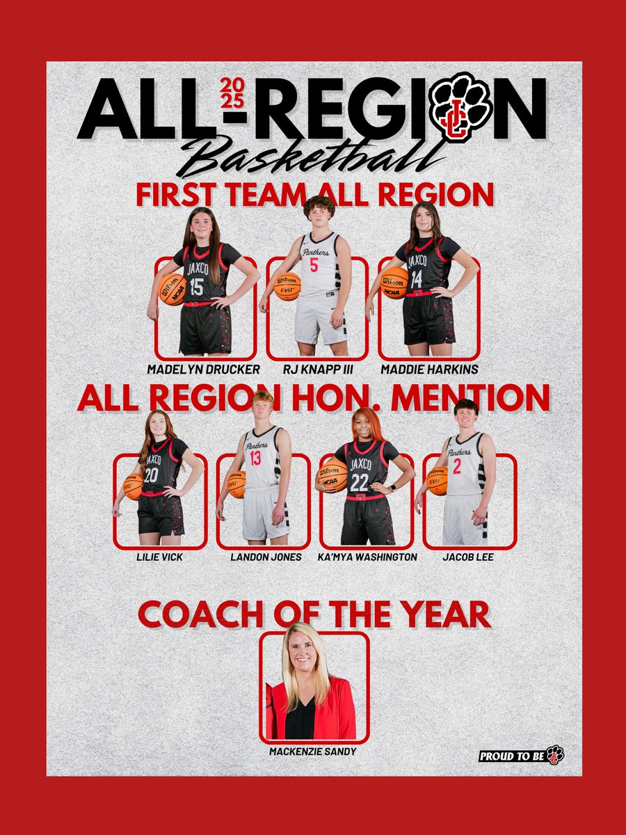 𝓐𝓵𝓵 𝓡𝓮𝓰𝓲𝓸𝓷 𝓑𝓪𝓼𝓴𝓮𝓽𝓫𝓪𝓵𝓵
The Panthers were well represented!  Congrats to our players and to Coach Sandy! #ProudtobeJC