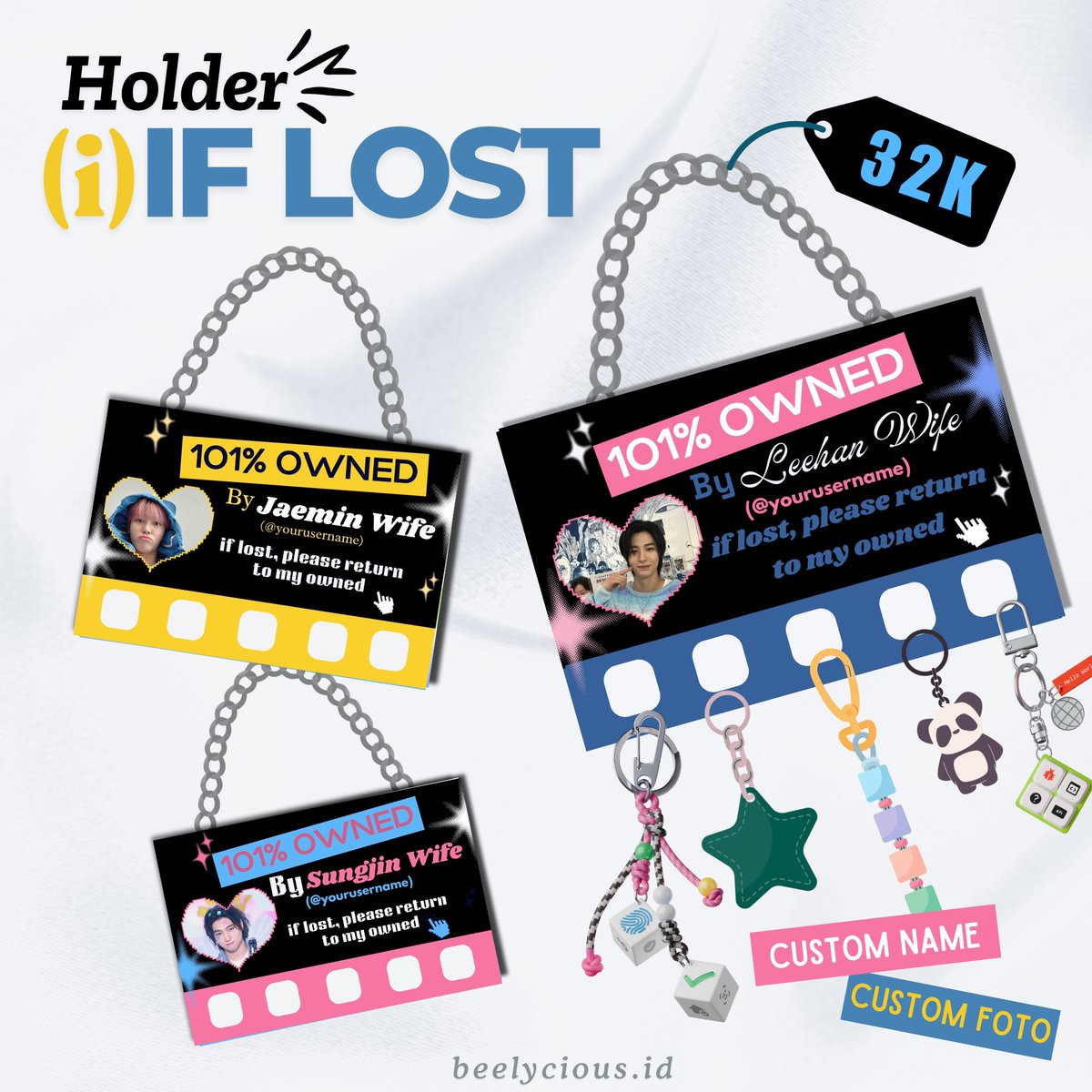 beelycious__id's tweet photo. help RT & likeβ
OPEN PRE-ORDER KEYCHAIN & HOLDER IF LOST
ββ β
by https://t.co/8U1AjmBpdI
π 15-24 February 2025
π· 32K (dp 22) || 26K (dp 16k)
π Ngawi, Jawa Timur
π Form : https://t.co/ojO8uFViSn
t. #beelypreorder wts nct day6 exo boynextdoor svt aespa skz zb1 txt enhypen https://t.co/sz5AKXDl1i