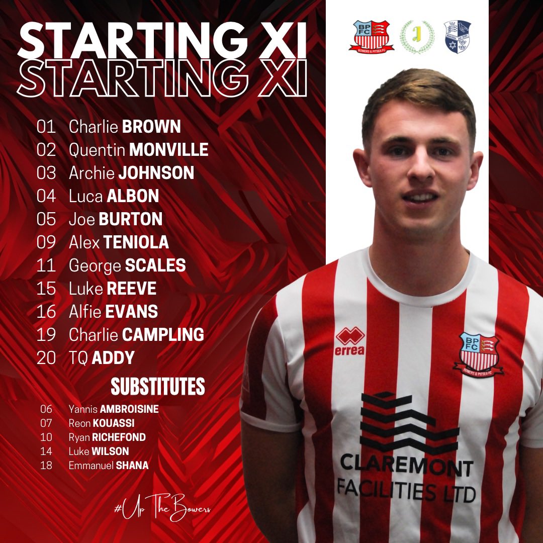 💪🏼 Team News Is In…

Wilson &amp; Flowers make 2 changes to the side from last weekend’s defeat as Campling and Teniola start whilst Charlie Brown makes his debut!

#UpTheBowers