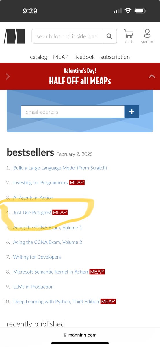 Postgres remains popular with the tech community regardless of the rise of AI.

It’s truly inspiring to see that the early version of the Just Use Postgres book has been in the top 5 bestselling books for the last two months.

Thanks to all of you for your support and feedback!