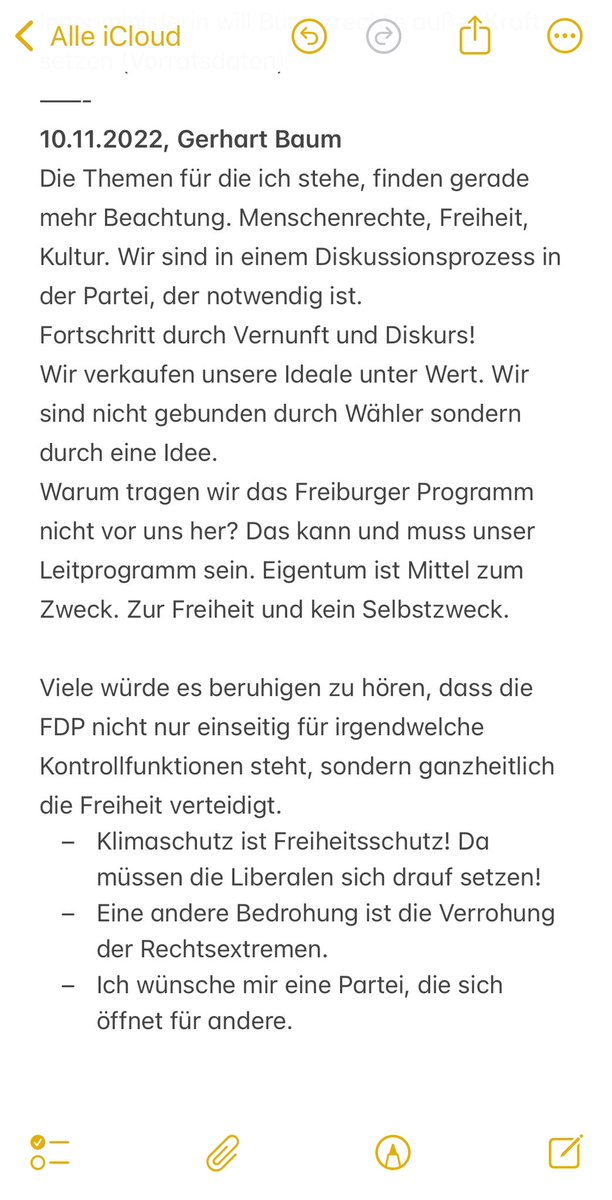 Paulina Fröhlich (@paulinafrohlich) on Twitter photo Am 10.11.2022 richtete die <a href="/FNFreiheit/">Friedrich-Naumann-Stiftung für die Freiheit</a> zu Ehren von #GerhartBaum|s Wirken, eine Veranstaltung aus, die ich besuchte. Ich war gänzlich beeindruckt von diesem ruhigen Mann mit klarem Wertekompass und bedachten Worten. Meine Mitschrift und ein Bild. Mögen seine Gedanken bleiben. Am 10.11.2022 richtete die <a href="/FNFreiheit/">Friedrich-Naumann-Stiftung für die Freiheit</a> zu Ehren von #GerhartBaum|s Wirken, eine Veranstaltung aus, die ich besuchte. Ich war gänzlich beeindruckt von diesem ruhigen Mann mit klarem Wertekompass und bedachten Worten. Meine Mitschrift und ein Bild. Mögen seine Gedanken bleiben.