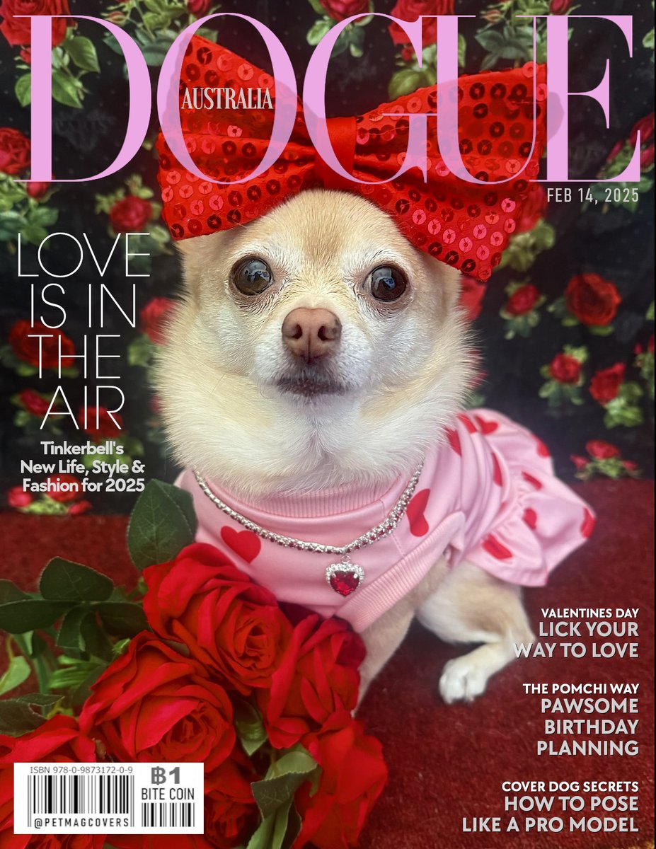 PetMagCovers's tweet image. Today&apos;s DOGUE Magazine cover featuring Tinkerbell @Pomchi_Puppy ,The Heart-Stealer - Love, Luxury, and Lush Fur this Valentine&apos;s Day!

#ValentinesDay #Dogs #Pomchi #TaterTotSquad #Australia