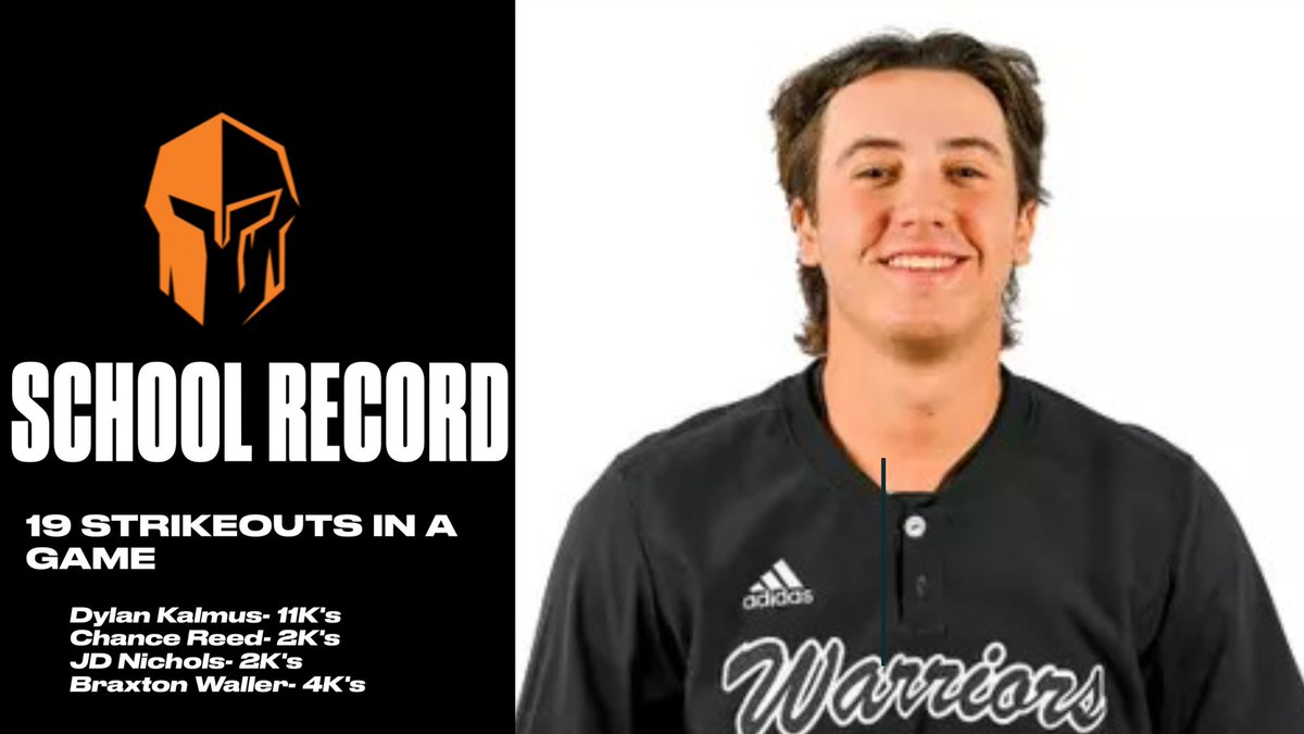🚨SCHOOL RECORD ALERT! 🚨 Pitching Staff combines for 19 K’s to start 25 Season! #RollDrix