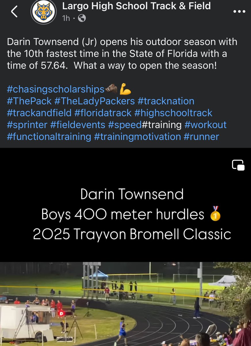 Darin Townsend (@darint727) on Twitter photo 10th fastest time in the State of FL time to work 💪🏾💪🏾🔥🔥💪🏾💪🏾 <a href="/LargoAthletics/">Largo Athletics</a> <a href="/LargoFootball/">Largo Football</a> <a href="/BigCountyPreps1/">BCP SPORTS</a> <a href="/PinellasHSMedia/">Pinellas Highschool Media Group</a> <a href="/sixstarfootball/">Six Star Football | PLUS+</a> 10th fastest time in the State of FL time to work 💪🏾💪🏾🔥🔥💪🏾💪🏾 <a href="/LargoAthletics/">Largo Athletics</a> <a href="/LargoFootball/">Largo Football</a> <a href="/BigCountyPreps1/">BCP SPORTS</a> <a href="/PinellasHSMedia/">Pinellas Highschool Media Group</a> <a href="/sixstarfootball/">Six Star Football | PLUS+</a>