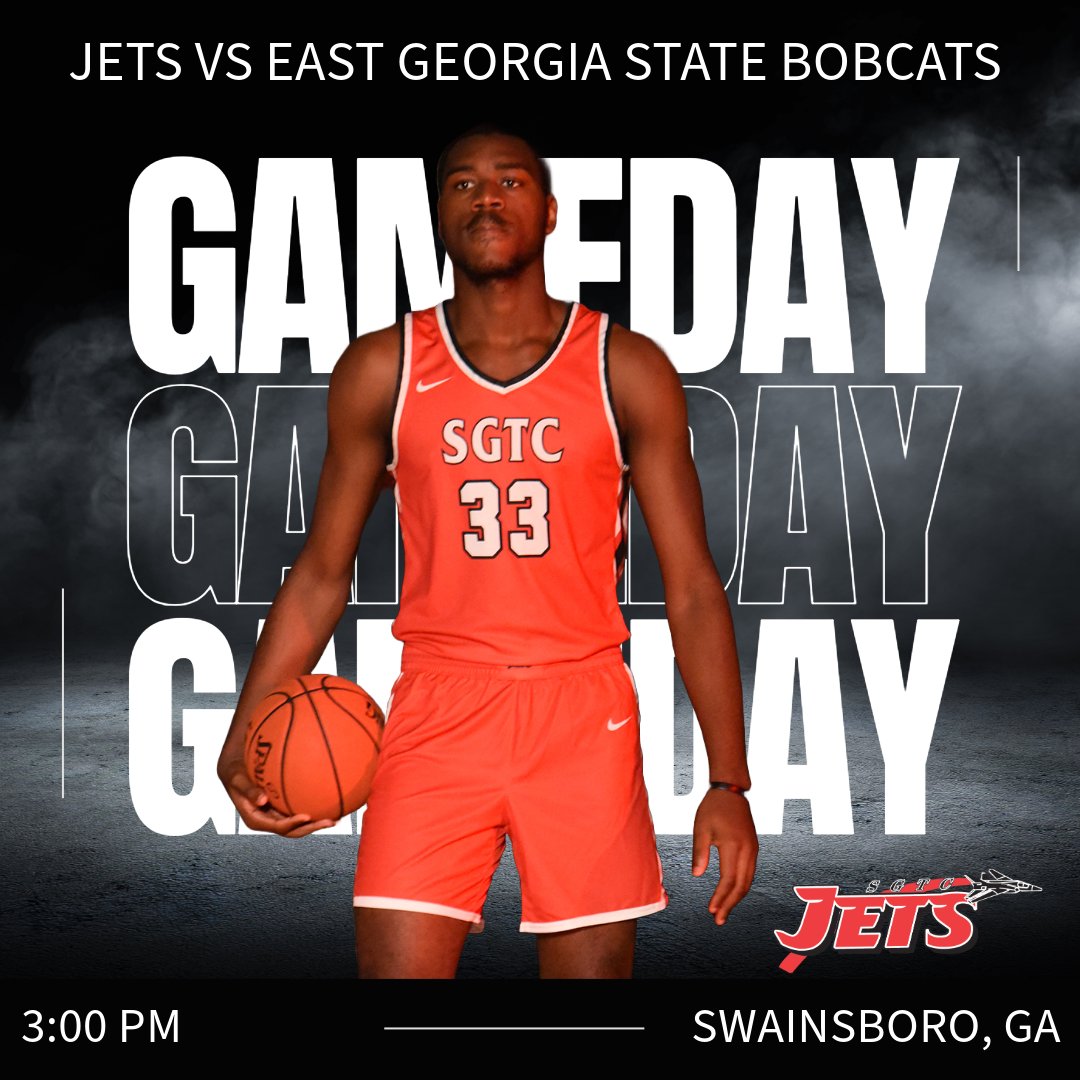 SGTC Jets (@sgtcjets) on Twitter photo GAME DAY ON THE ROAD!!
🆚 <a href="/ga_mbb/">East Georgia St. Basketball</a>
⏰ 3:00 PM
📍 East Georgia State College
💻 youtube.com/@eastgaathleti…
#SGTCJets #GameDay GAME DAY ON THE ROAD!!
🆚 <a href="/ga_mbb/">East Georgia St. Basketball</a>
⏰ 3:00 PM
📍 East Georgia State College
💻 youtube.com/@eastgaathleti…
#SGTCJets #GameDay
