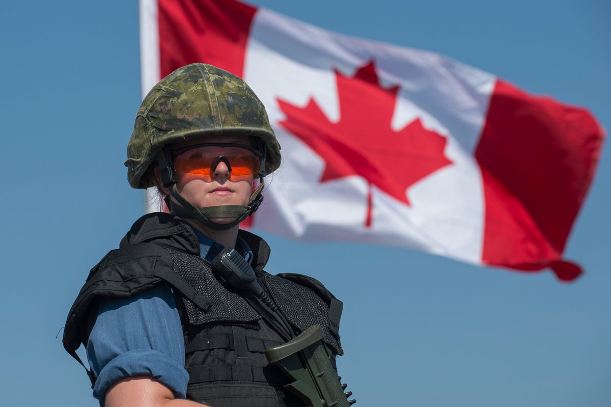 CanadianForces's tweet image. For members of the CAF, the flag is a symbol of duty, sacrifice, and service. From peacekeeping missions around the world to supporting communities at home, the flag represents the values we stand for and the country we serve. 2/3