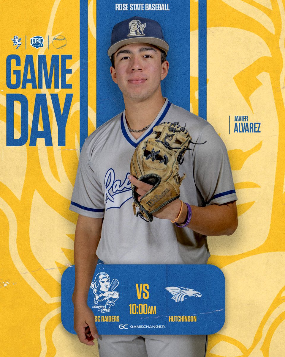 Rose State Raiders (@rscraiders) on Twitter photo ⚾️| ✈️ vs 🐉 - Day 2️⃣
🆚 Hutchinson Community College
📅 Saturday, February 15, 2025
⏰ 10am
📍 Midwest City, OK
🎥|📈 GameChanger App
#mastertheboring | <a href="/RSC_Baseball/">Rose State College Baseball</a> ⚾️| ✈️ vs 🐉 - Day 2️⃣
🆚 Hutchinson Community College
📅 Saturday, February 15, 2025
⏰ 10am
📍 Midwest City, OK
🎥|📈 GameChanger App
#mastertheboring | <a href="/RSC_Baseball/">Rose State College Baseball</a>