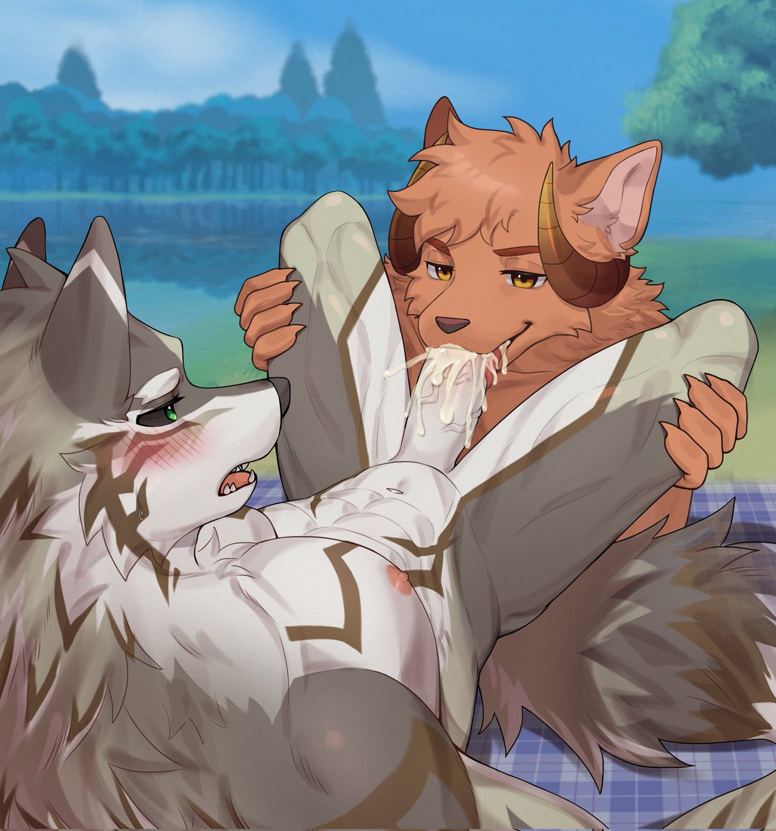 Dragonhearted20's tweet photo. Picnic day with #Seth but it seems like i forgot my food. I'll have to feast on him instead.#housamo
Commission done by : @Flippy1302
I'll post versions of Seth only if this post reach 3k likes https://t.co/Pp7A0kPyqP