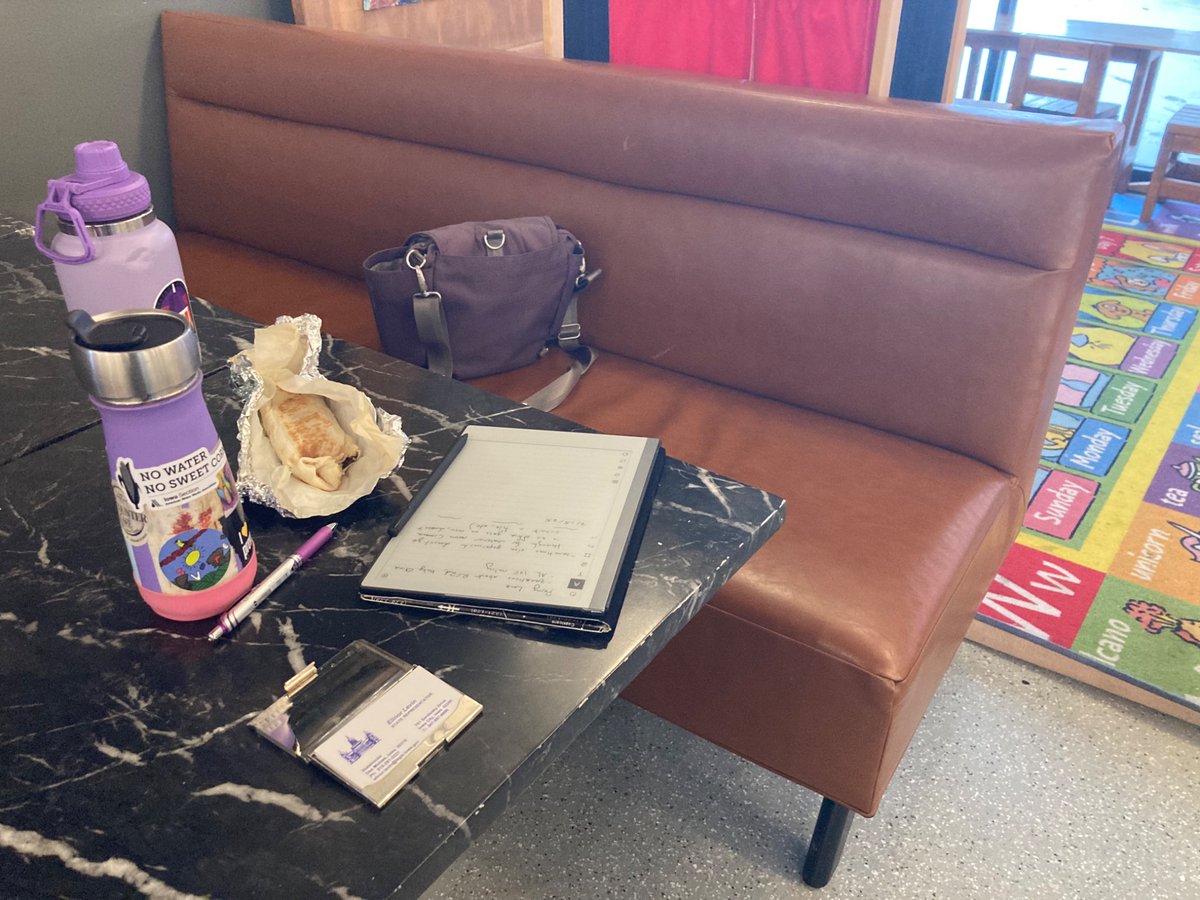 Here at Dodge Street Coffee House a little early for my #IADist89 legislative check-in. They've got me set up with my chai and a breakfast burrito.

Constituents: Stop by and chat! I'll be here until 10!