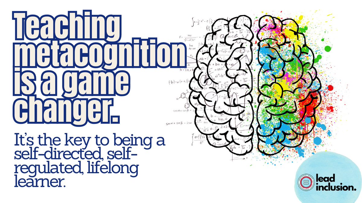 🧠 Metacognition is a game-changer. Teaching students to think about their learning builds independence, resilience &amp; problem-solving skills. #TeachTheProcess #ExpertLearners #LeadInclusion #EduSky #UDL #EdChat