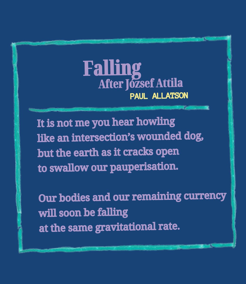 fussub mag | SUBS OPEN (@fussubmag) on Twitter photo we're so struck by our first referential poem that pulls us into the void, meets us with gravity, and leaves us wondering after a stunning descent: "Falling" by <a href="/PAllatson/">Paul Allatson</a> 🪙🌀🌎
#Twitterature we're so struck by our first referential poem that pulls us into the void, meets us with gravity, and leaves us wondering after a stunning descent: "Falling" by <a href="/PAllatson/">Paul Allatson</a> 🪙🌀🌎
#Twitterature