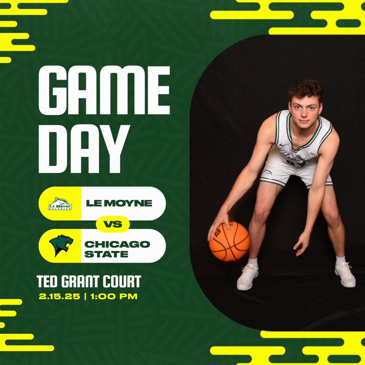 IT’S GAME DAY!!

🆚 Chicago State University Cougars
🏟️ Ted Grant Court – Syracuse, N.Y.
⏰ 1:00 PM
📺 necfrontrow.com/game/12934
📊lemoynedolphins.com/sidearmstats/m…
📻 foxsports1490.com
📜 lemoynedolphins.com/news/2025/2/15…
🐬 #PhinsUp