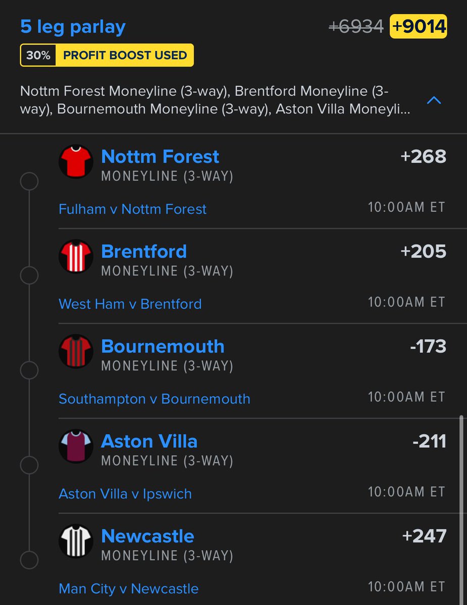 Cappernapper's tweet image. Sprinkle a little on this.

#EPL #parlay