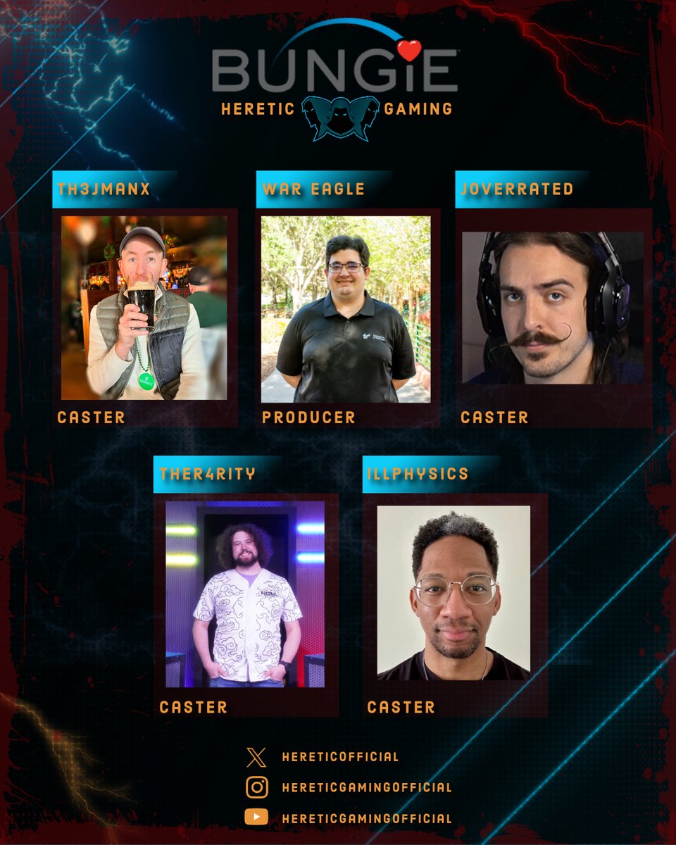 Reign | Rarity ๐ DreamHack Dallas (@ther4rity) on Twitter photo Today is the day! Starting at noon EST, we are casting some Destiny 2 for the <a href="/Bungie/">Bungie</a> x <a href="/HereticOfficial/">Heretic Gaming</a> Draft tournament!
Gonna be on the mic with <a href="/JOverrated/">JOverrated</a>!
Let's raise some money for <a href="/BungieLove/">Bungie Foundation</a>, watch some incredible players, and have some fun!
twitch.tv/ValkyireHCS Today is the day! Starting at noon EST, we are casting some Destiny 2 for the <a href="/Bungie/">Bungie</a> x <a href="/HereticOfficial/">Heretic Gaming</a> Draft tournament!
Gonna be on the mic with <a href="/JOverrated/">JOverrated</a>!
Let's raise some money for <a href="/BungieLove/">Bungie Foundation</a>, watch some incredible players, and have some fun!
twitch.tv/ValkyireHCS
