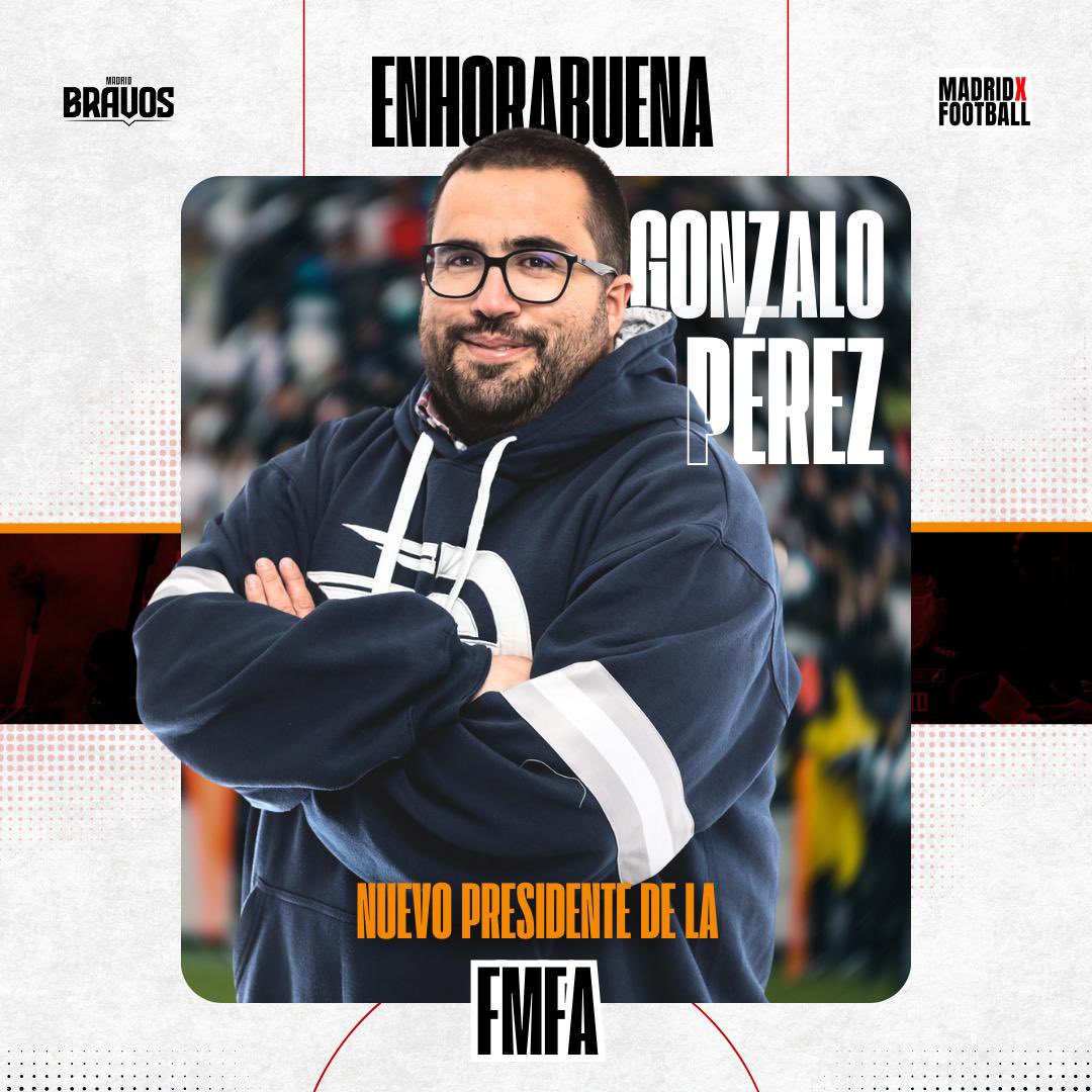 ¡La Federación Madrileña de Fútbol Americano está en las mejores manos! 🤘

Desde Madrid Bravos damos la enhorabuena a nuestro coordinador de operaciones, Gonzalo Pérez, como nuevo presidente de la federación 🏈