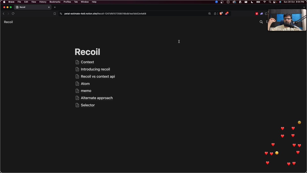 Amitkumar_dev24's tweet photo. #Day23 of Web Development 🚀 | Learning Recoil &amp; Memoization  

Another productive day in my web dev journey! Today, I explored Recoil and React.memo, two powerful tools for optimizing React applications.  

#WebDevelopment #ReactJS #Recoil #ReactMemo #LearningEveryday #Day23 🚀 https://t.co/OKbdO918ui