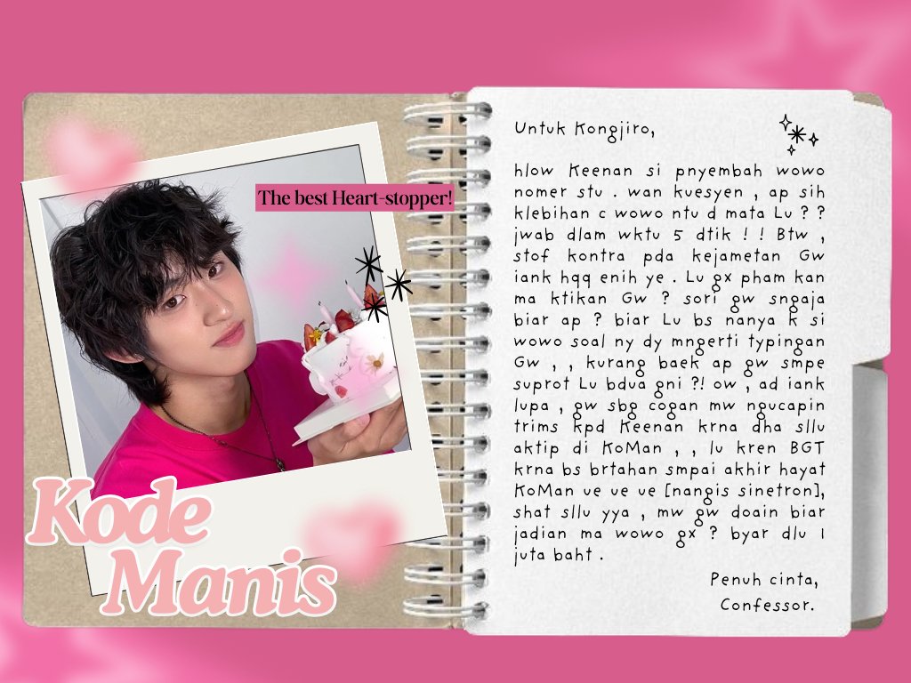 Si Manis, Keenan tweet media