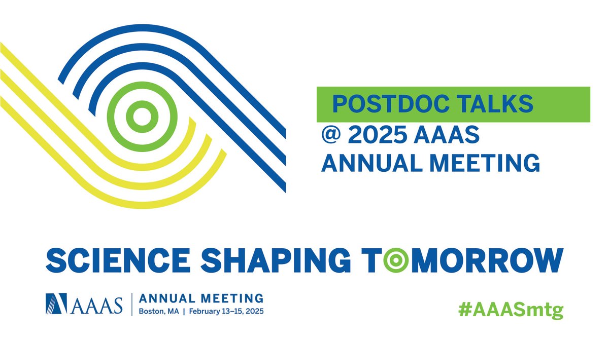 AAASmeetings's tweet image. NEW THIS YEAR! Postdoctoral researchers are taking the stage at #AAASmtg to showcase their #STEMM research. In 10-minute Post, each presenter unveils their novel findings and shares how their work is shaping the future of science. Don’t miss it! bit.ly/3WYnadj