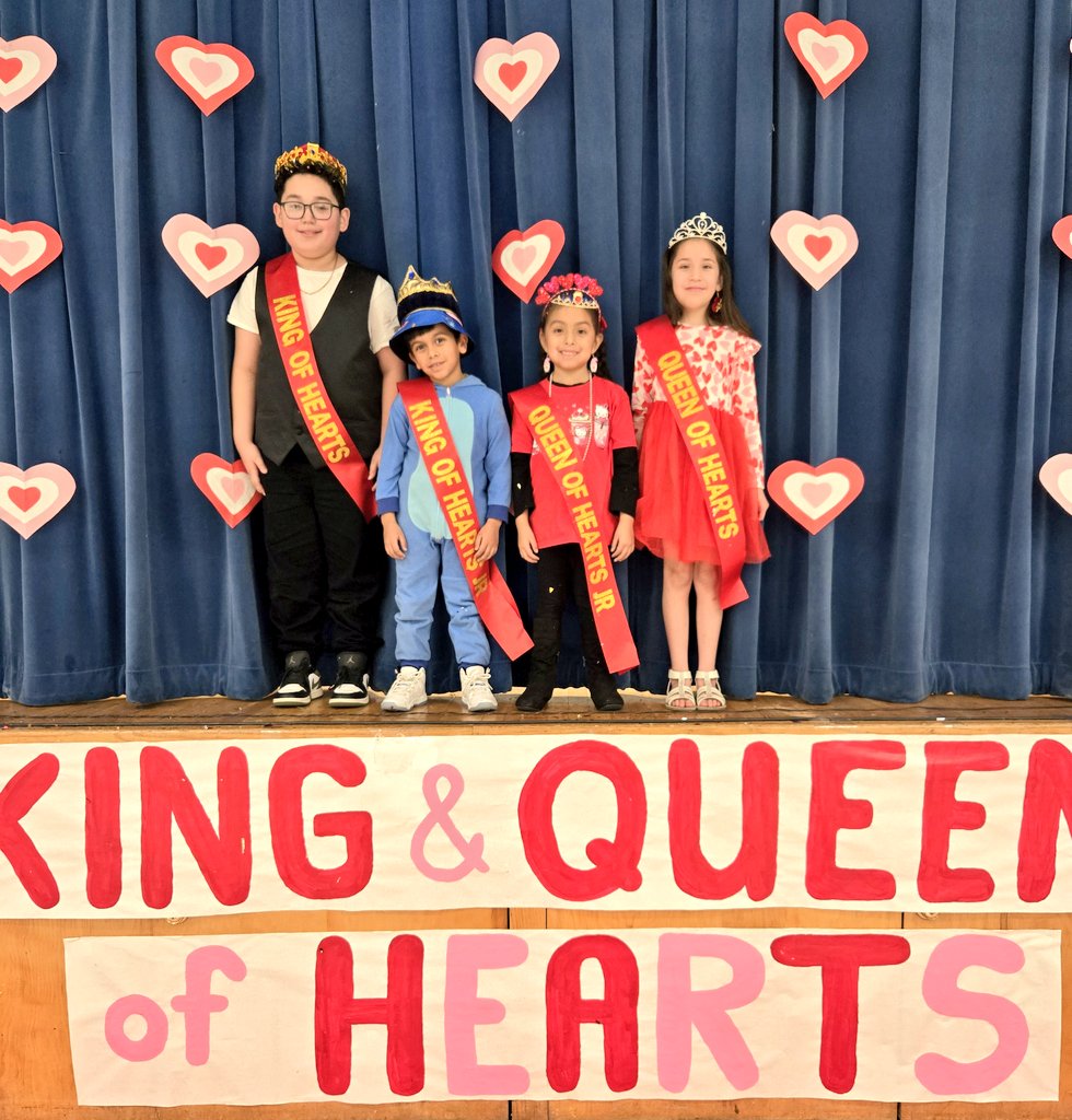 Our 2025 PBIS King and Queen of Hearts Fundraiser was a huge success! ♥️👑♥️
Bringing in over $2,000!💲 Congratulations to our Royal Court winners! 🎉👏
<a href="/CanalesItzamara/">Itzamara Canales</a> <a href="/RaquelReads77/">Raquel Rodriguez</a> <a href="/MonikaRobinson_/">Monika Robinson</a> <a href="/MrsDianaVargas/">Diana Vargas</a> <a href="/Mrs_ZRodriguez/">Zenaida Rodriguez</a> <a href="/HBG_Counselor/">HBG Counselor V. Bilano</a>