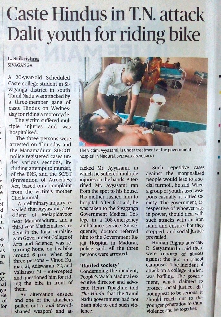 Abhaybadgotya's tweet image. क्या दलितों पर अत्याचार भारत जैसे देश में कभी खत्म हो सकता है??
@HansrajMeena @DalitTime @VeerBah09630620 @TribalArmy 
#atrocities