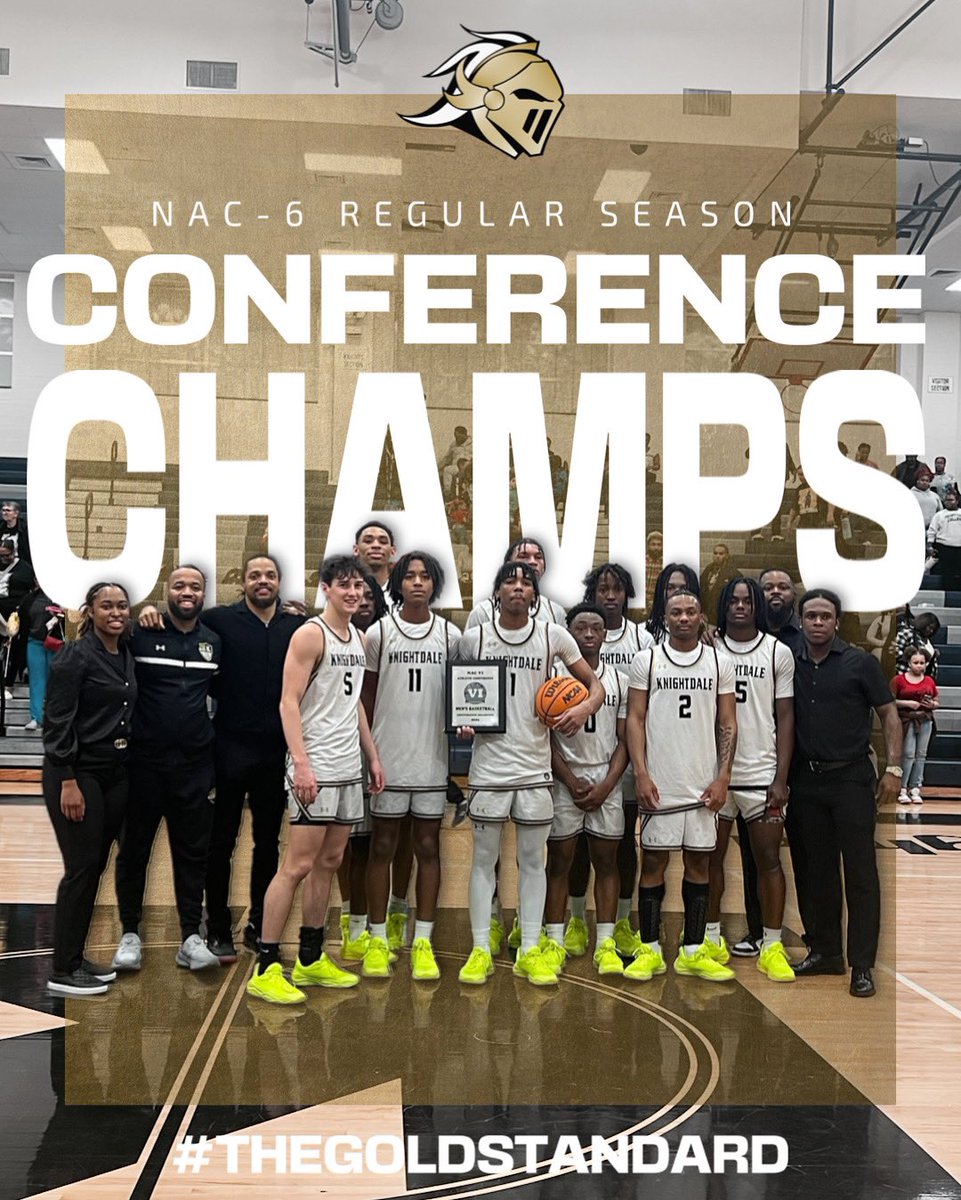 With tonight’s win, your 2024-2025 Knightdale Varsity Knights are the outright NAC-6 Regular Season Conference Champions!!! 🏆⚔️🏀 

#KnightsDontShare #TheGoldStandard #WAWG