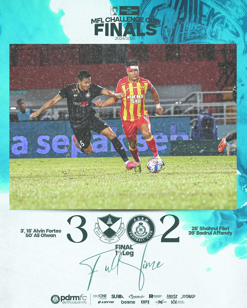 pdrmfcmy's tweet photo. FT’ | All to play for in the second leg. 

#MFLChallengeCupFinal | #selpdrm https://t.co/DHrNd7JFIv