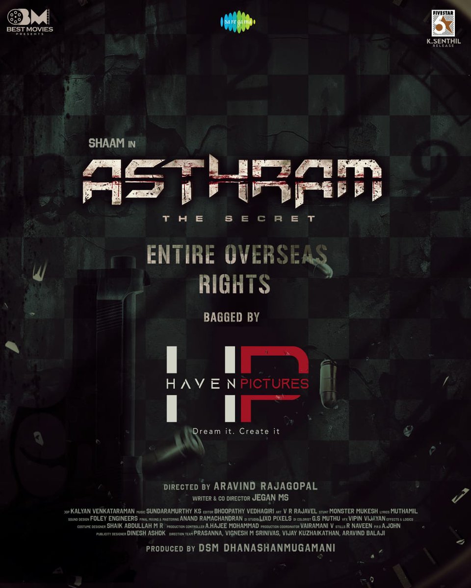 A. JOHN- PRO (@johnmediamanagr) on Twitter photo #ActorShaam in investigative thriller 'Asthram entire overseas rights bagged by <a href="/HavenPictures/">HAVEN PICTURES</a>
#Asthram #AsthramTheSecret #AsthramTrailer #Shaam
<a href="/shaamactor/">SHAAM</a>
@FivestarSenthil
<a href="/five_senthil/">Five Star Senthil</a>
<a href="/iamaravindraja/">Aravind Rajagopal</a>
<a href="/Nira_offl/">Nira</a>
<a href="/VenbaOfficial/">venba</a>
<a href="/JivaRavi/">JIVA RAVI</a>
<a href="/ActorAroul/">Aroul D Shankar</a>
<a href="/ranjithofcl/">Ranjith D</a> #ActorShaam in investigative thriller 'Asthram entire overseas rights bagged by <a href="/HavenPictures/">HAVEN PICTURES</a>
#Asthram #AsthramTheSecret #AsthramTrailer #Shaam
<a href="/shaamactor/">SHAAM</a>
@FivestarSenthil
<a href="/five_senthil/">Five Star Senthil</a>
<a href="/iamaravindraja/">Aravind Rajagopal</a>
<a href="/Nira_offl/">Nira</a>
<a href="/VenbaOfficial/">venba</a>
<a href="/JivaRavi/">JIVA RAVI</a>
<a href="/ActorAroul/">Aroul D Shankar</a>
<a href="/ranjithofcl/">Ranjith D</a>
