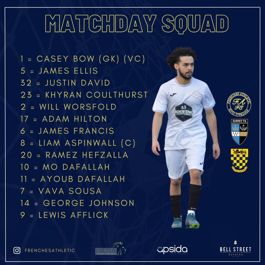 TEAM NEWS ⬛️

Representing our away kit today sponsored by @fourthreeroofing 

🚫 J.David partners J.Ellis at the back 
👨‍✈️ L.Aspinwall in the middle
🪽 A.Dafallah out wide 

✅ A.Dafallah, J.David &amp; M.Dafallah return. V.Sousa comes back into the squad. G.Johnson gets the call up.