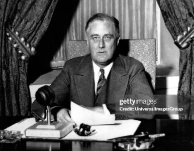 "We must especially beware of that small group of selfish men who would clip the wings of the American eagle in order to feather their own nests."
FDR (State of the Union address, 6 January 1941)