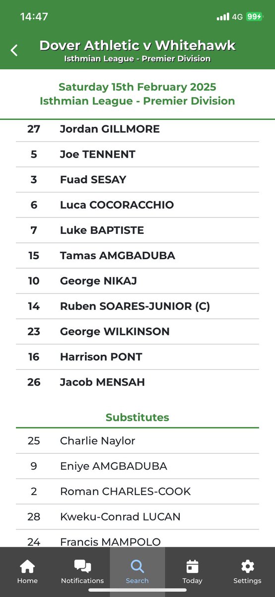 Matthew Gerrard (@matthew_gerrard) on Twitter photo Live commentary online on <a href="/BBCKentSport/">BBC Sport Kent</a> as <a href="/DoverAthletic/">Dover Athletic FC</a> face <a href="/HawksFCOfficial/">Whitehawk FC</a>. Whites form has stuttered of late and they need to find some form to push their promotion form. They make 3 changes as Jake LeBerl looks to get his side firing. Live commentary online on <a href="/BBCKentSport/">BBC Sport Kent</a> as <a href="/DoverAthletic/">Dover Athletic FC</a> face <a href="/HawksFCOfficial/">Whitehawk FC</a>. Whites form has stuttered of late and they need to find some form to push their promotion form. They make 3 changes as Jake LeBerl looks to get his side firing.