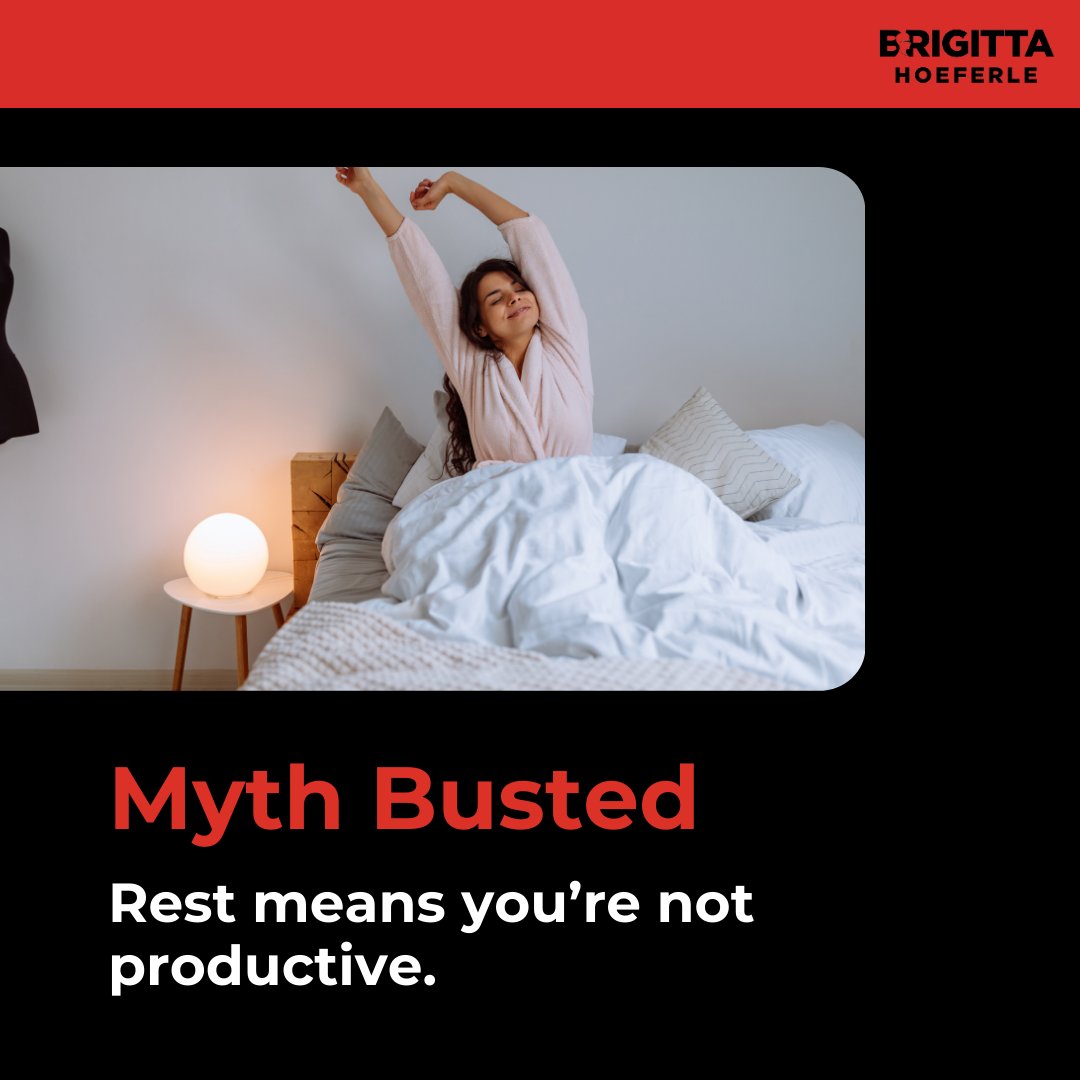 GittaHoeferle's tweet image. BUSTED: Rest isn’t weakness or laziness—it’s essential for sustainable growth &amp;amp; peak performance. It fuels creativity, replenishes energy &amp;amp; sharpens focus, helping you show up as your best self.

#RestIsPowerful #GrowthMindset #SuccessPatterns #BrigittaHoeferle