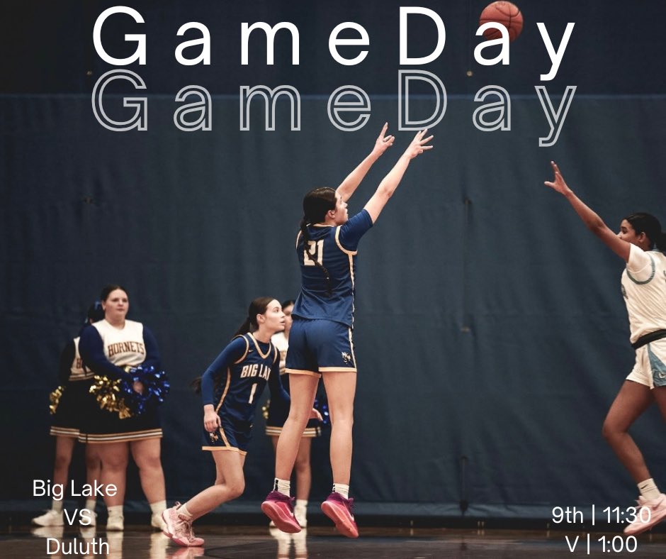 Game Day!! We travel today to play against Duluth Denfeld! Go Hornets! 
🗓 February 15th, 2025
📍Duluth Denfeld
⏰ 9th @ 11:30
⏰ Varsity @ 1