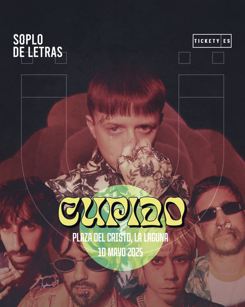 💘 Este flechazo no podrás evitarlo. <a href="/cupidoamorciego/">CUPIDO</a> aterrizan en el Festival Soplo de Letras de Tenerife este mayo! 💥

@cupidoamarciego💘✨ te atrapa con su inconfundible mezcla de trap y bedroom-pop, esa que nos ha dejado himnos como “No sabes mentir” o “Autoestima”