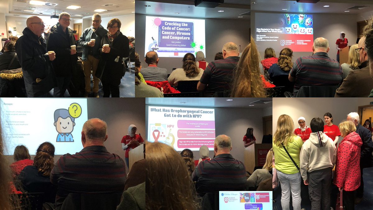 NI Cancer Trials (@nicancertrials) on Twitter photo Super event today <a href="/niscifest/">NI Science Festival</a> <a href="/QubPGJCCR/">The Patrick G Johnston Centre for Cancer Research</a> Microbes and Medicine: A Journey from Oral Health to Cancer Research. Fab #NICRCF #HeadAndNeckCancer Subgroup and young people had partnered with researchers in this work. Informative and fun presentations and interactive sessions 👏👏👏 Super event today <a href="/niscifest/">NI Science Festival</a> <a href="/QubPGJCCR/">The Patrick G Johnston Centre for Cancer Research</a> Microbes and Medicine: A Journey from Oral Health to Cancer Research. Fab #NICRCF #HeadAndNeckCancer Subgroup and young people had partnered with researchers in this work. Informative and fun presentations and interactive sessions 👏👏👏