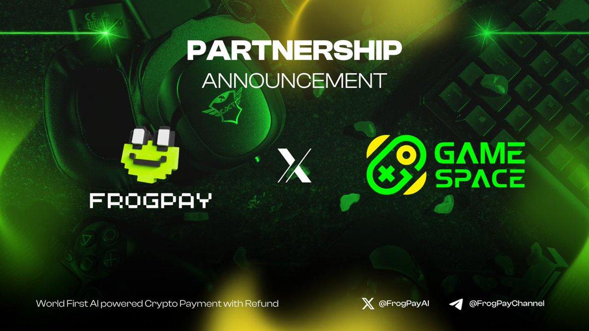 GameSpace (@gamespace_nfts) on Twitter photo ๐ GameSpace x <a href="/FrogPayAI/">FrogPay AI</a> Partnership! ๐
GameSpace is thrilled to partner with FrogPay, the world's first crypto payment app with a Charge-Back (refund option)! ๐๐ธ
Blockchain payments are now more secure and user-friendly than ever! With FrogPayโs dispute resolution ๐ GameSpace x <a href="/FrogPayAI/">FrogPay AI</a> Partnership! ๐
GameSpace is thrilled to partner with FrogPay, the world's first crypto payment app with a Charge-Back (refund option)! ๐๐ธ
Blockchain payments are now more secure and user-friendly than ever! With FrogPayโs dispute resolution
