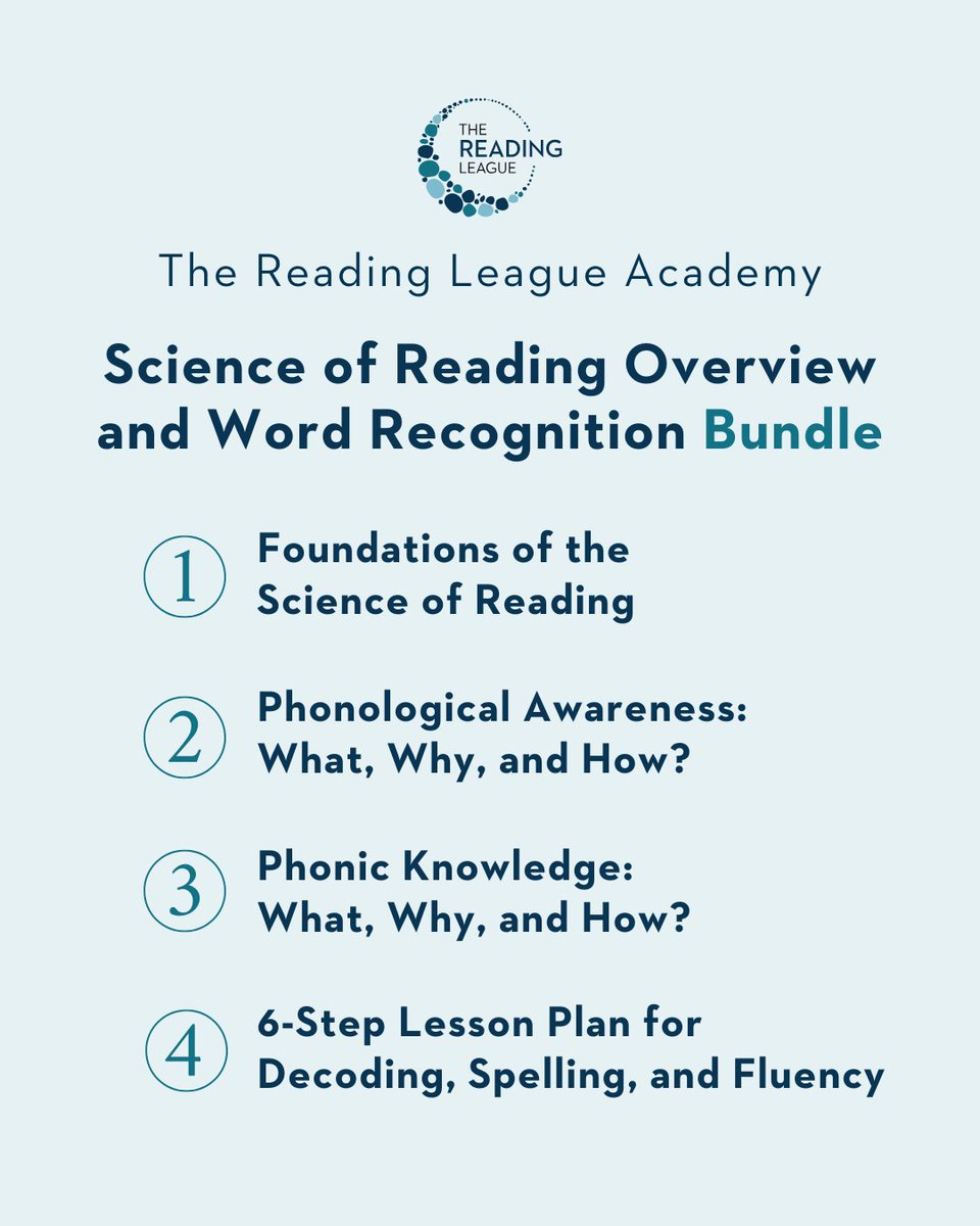 Ready to dive into evidence-aligned reading instruction? Save $200 with our #SoR &amp; Word Recognition Bundle.

We recommend sessions in this order:

1. Foundations of SoR
2. Phonemic Awareness
3. Phonic Knowledge
4. 6-Step Plan

🔗 Learn more: hubs.la/Q036S_mz0