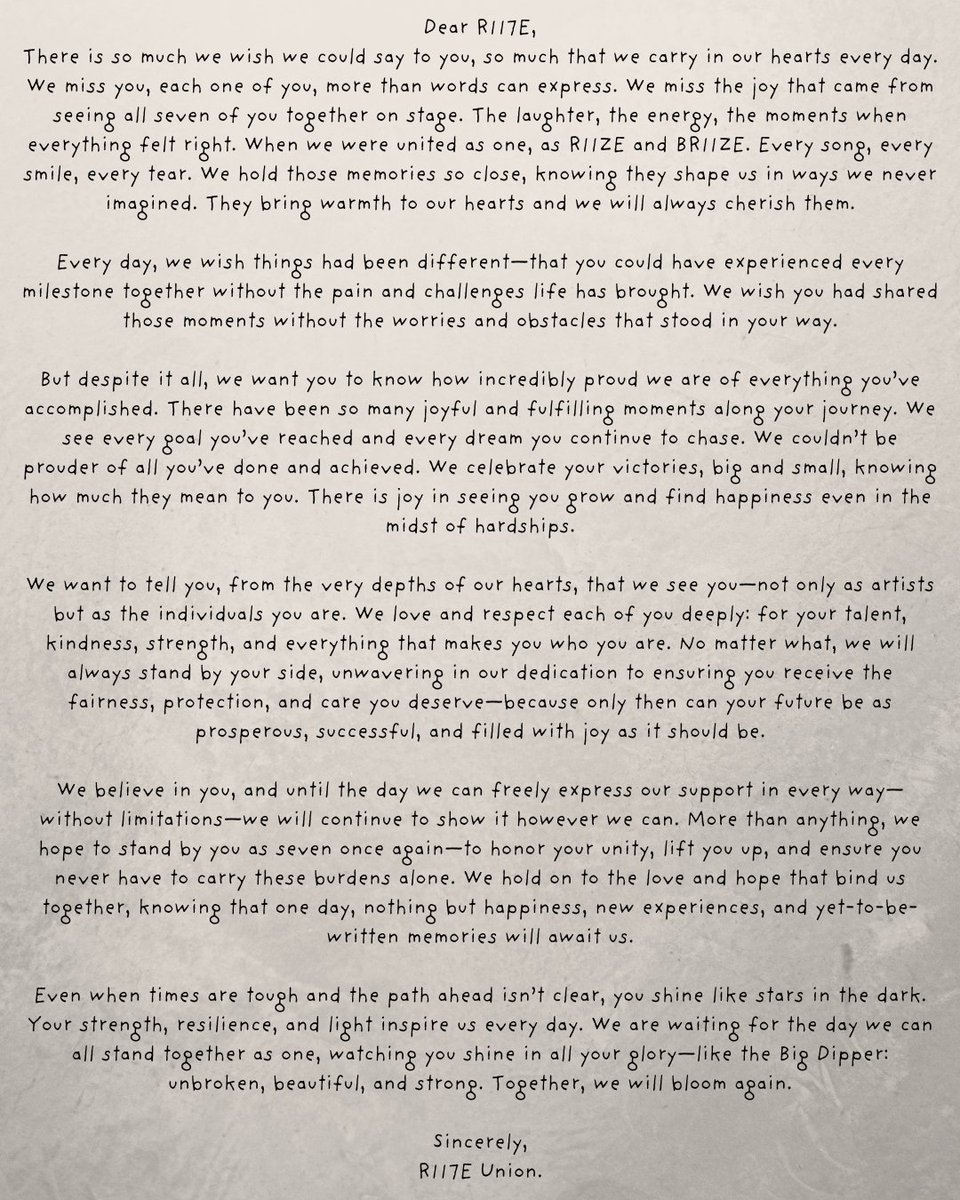 𝗙𝗿𝗼𝗺. 𝗥𝗜𝗜𝟳𝗘 𝗨𝗻𝗶𝗼𝗻 𝘄𝗵𝗼 𝗹𝗼𝘃𝗲𝘀 𝘁𝗵𝗲 𝘀𝗲𝘃𝗲𝗻 𝗺𝗲𝗺𝗯𝗲𝗿𝘀 𝗼𝗳 𝗥𝗜𝗜𝗭𝗘

 #DearRII7E