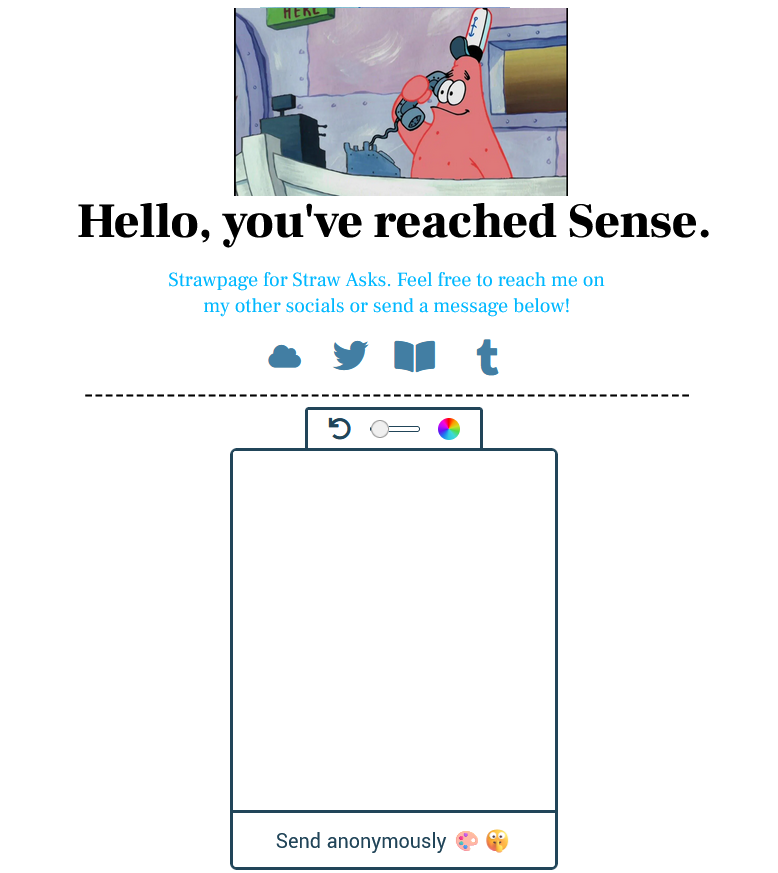 SenseEarly's tweet image. Feel free to send me asks on Tumb/r and Straw Page!!

🔗below!!