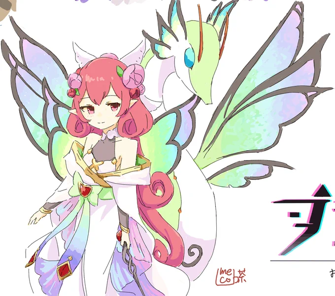 ネネカ様描きましたありがとうございました!作画コスト鬼すぎた…( 'Д`;) 