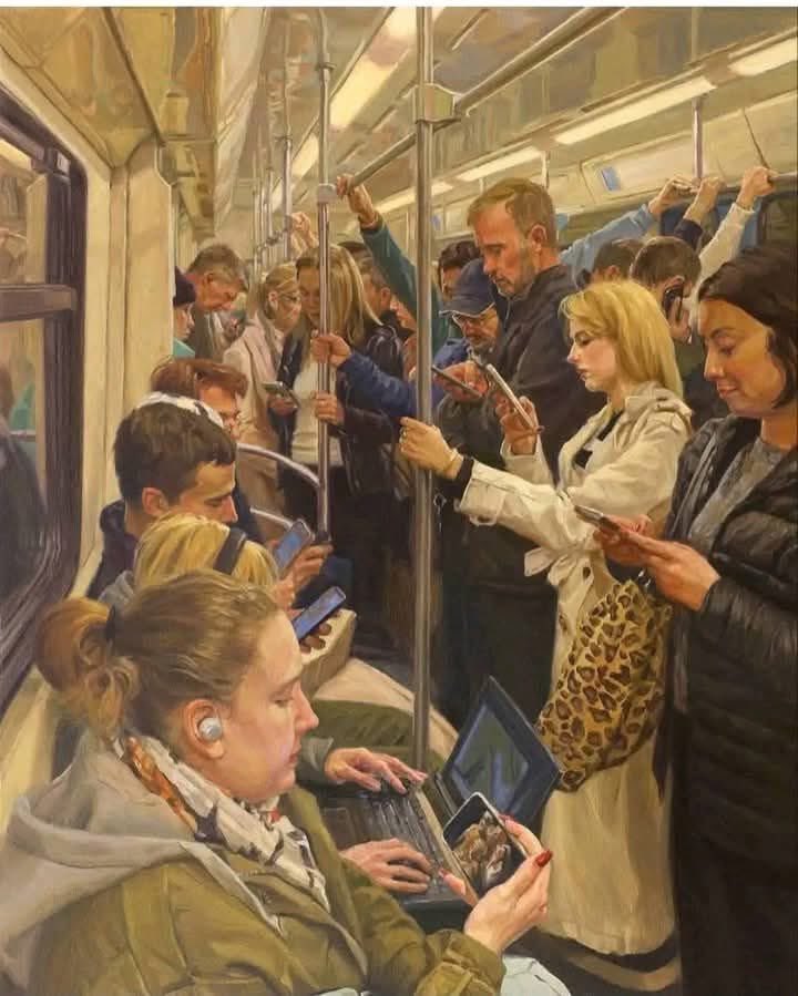 El ser humano moderno (2018) Konstantin Seleznev, pintor ruso.