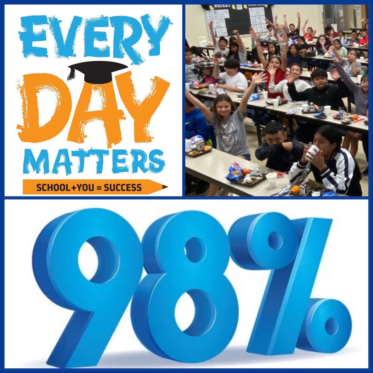 Tice Elementary (@elementary_tice) on Twitter photo 98% school-wide attendance…on a Friday & a long weekend! Tice ENERGY!! 💙🦅 <a href="/LeeSchools/">School District of Lee County</a> 98% school-wide attendance…on a Friday & a long weekend! Tice ENERGY!! 💙🦅 <a href="/LeeSchools/">School District of Lee County</a>