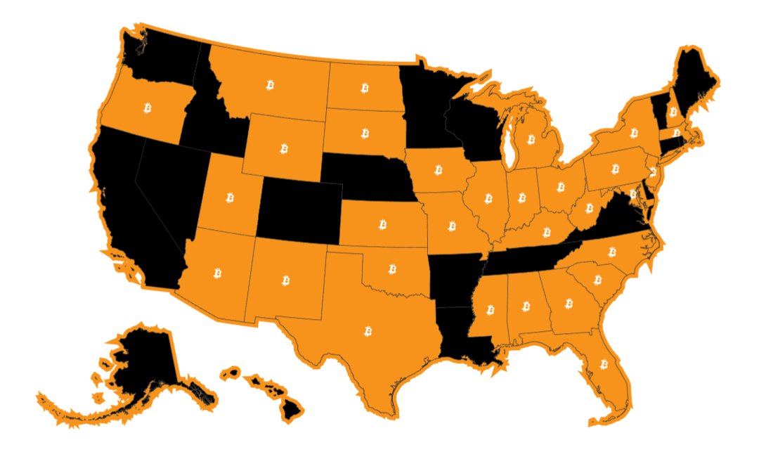 kyle_chasse's tweet image. 32 US STATES NOW WANT TO HAVE STRATEGIC BITCOIN RESERVES.
GIVE THE PEOPLE WHAT THEY WANT!!!