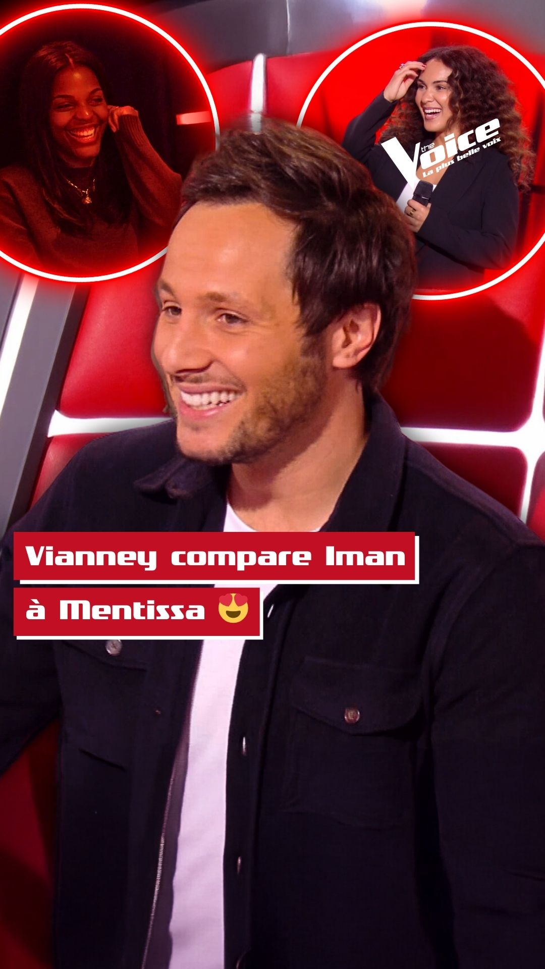 The Voice ✌️ on X: "#TheVoice Impressionné par la prestation d'Iman, Vianney  la compare à Mentissa… présente dans le public ✨ RDV dès 21h10 pour les  Auditions à l'Aveugle sur TF1 et