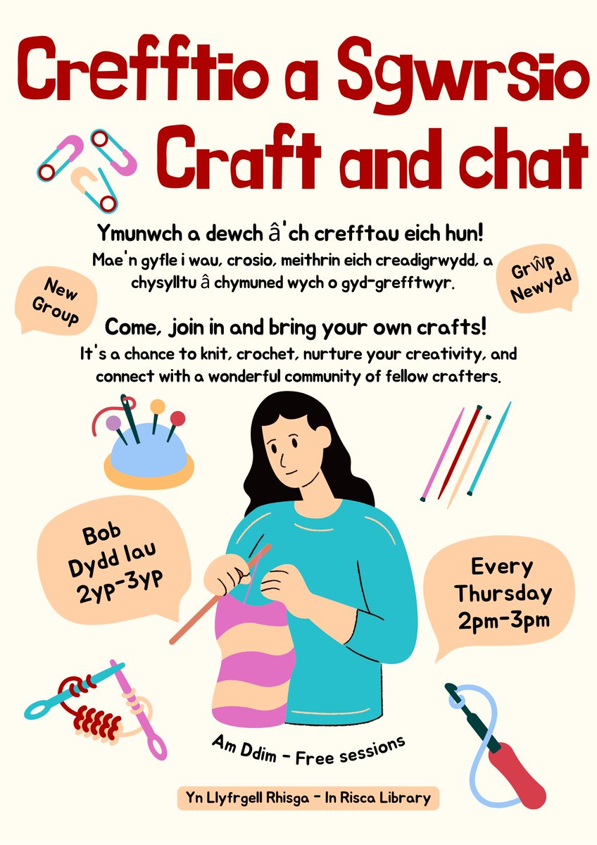 🧶🧵🪡✂️🪢

<a href="/CuckooRisca/">Risca Cuckoo</a> 
<a href="/RiscaV/">Community Volunteers Wales</a> 
<a href="/HubRisca/">Risca Hub</a>